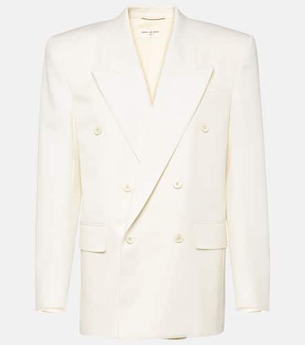 Blazer cruzado de lana virgen - Saint Laurent - Modalova