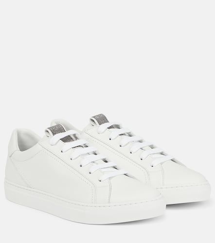 Sneakers Monili aus Leder - Brunello Cucinelli - Modalova