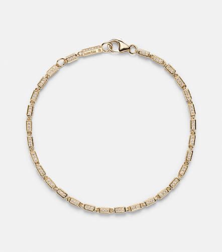 Pulsera Block-Chain Mini de oro de 18 ct con diamantes - Suzanne Kalan - Modalova