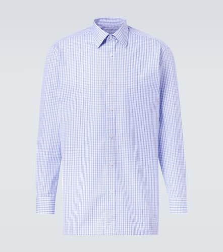 Camicia in popeline di cotone a quadri - Charvet - Modalova