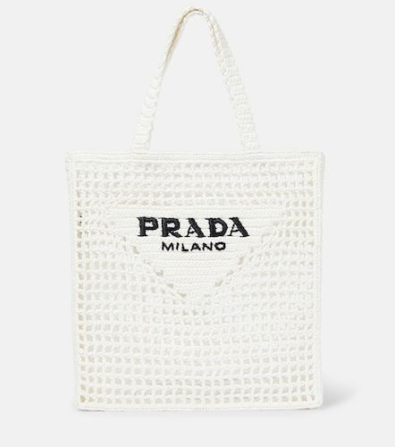 Shopper Small de croché de efecto rafia - Prada - Modalova