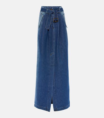 Falda larga en denim de tiro alto - Dries Van Noten - Modalova