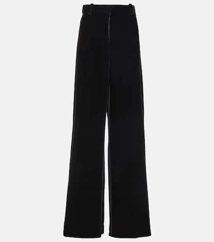 High-rise velvet wide-leg pants - Nina Ricci - Modalova