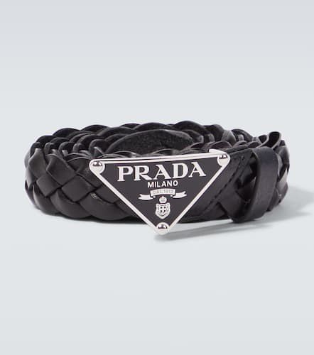 Prada Cinturón de piel con logo - Prada - Modalova