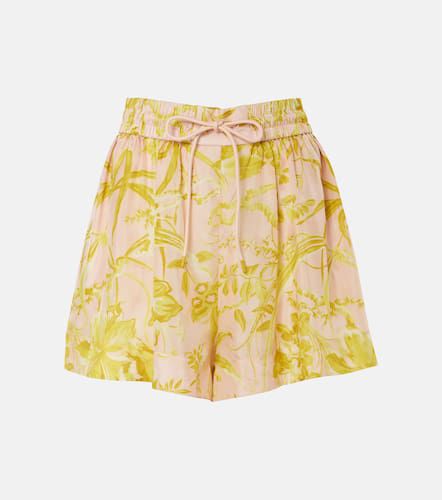 Shorts Golden Relaxed in raso di seta - Zimmermann - Modalova