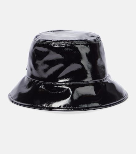 Faux patent leather bucket hat - Miu Miu - Modalova