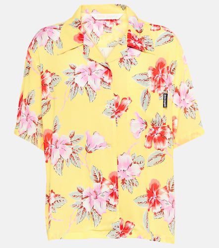 Camicia con stampa floreale - Palm Angels - Modalova