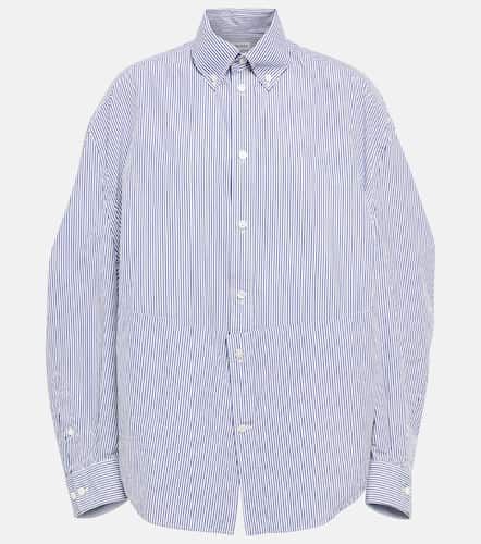 Pinstriped cotton and silk shirt - Balenciaga - Modalova