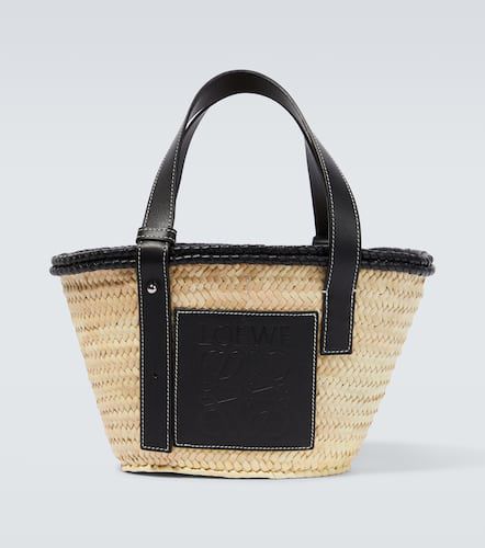 Paula's Ibiza Small leather-trimmed basket bag - Loewe - Modalova