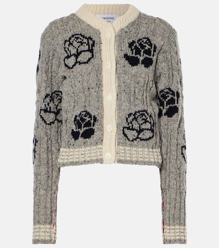 Cardigan Rose aus Wolle und Mohair - Thom Browne - Modalova