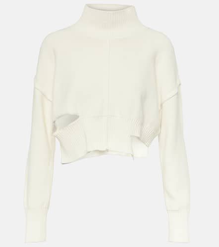 Distressed cotton and wool sweater - MM6 Maison Margiela - Modalova