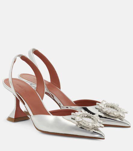 Verzierte Slingback-Pumps Begum 70 - Amina Muaddi - Modalova