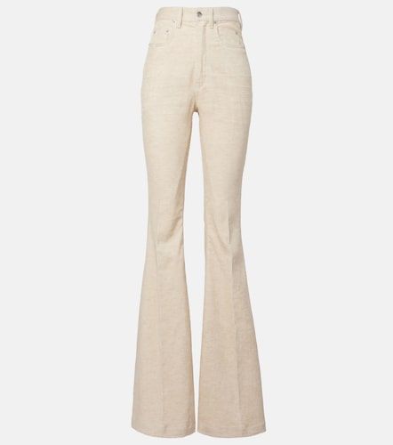 Jeans bootcut Bolan de algodón y lino - Rick Owens - Modalova