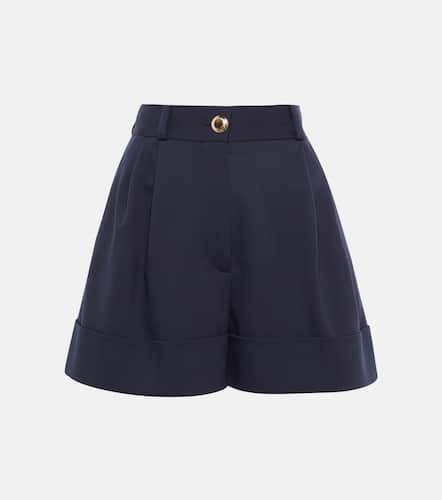 High-rise wide-leg wool shorts - Miu Miu - Modalova