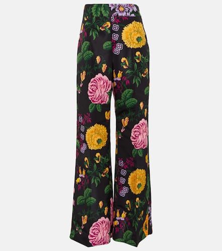 Pantaloni a gamba larga con stampa - Carolina Herrera - Modalova