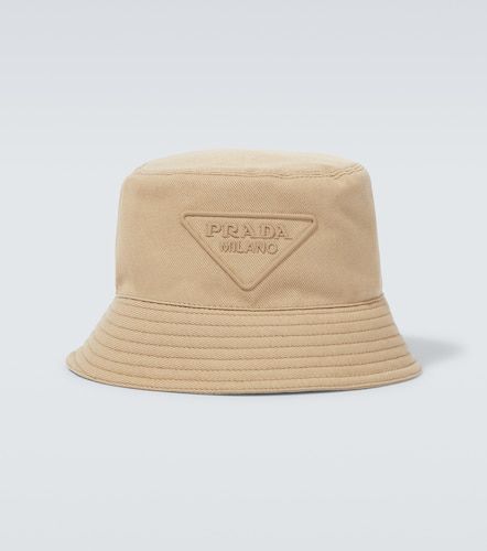 Cappello da pescatore in cotone con logo - Prada - Modalova