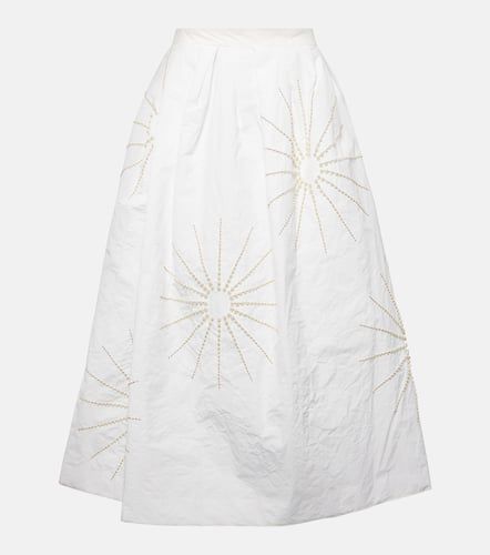 Sonie embellished taffetta midi skirt - Dries Van Noten - Modalova