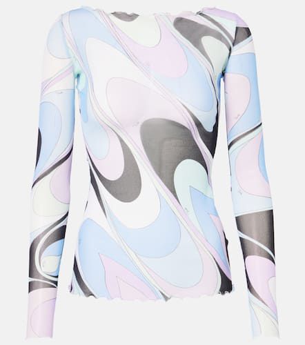 Pucci Printed tulle top - Pucci - Modalova