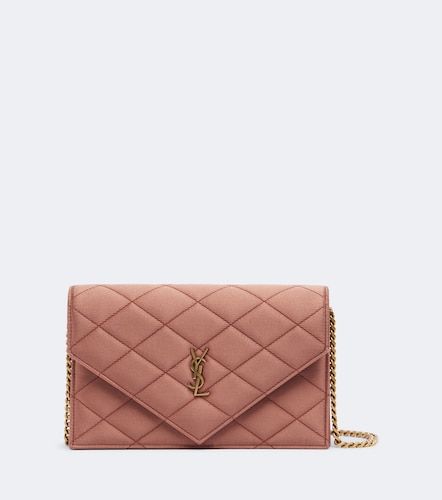 Cartera con cadena Paris Mini de satén - Saint Laurent - Modalova