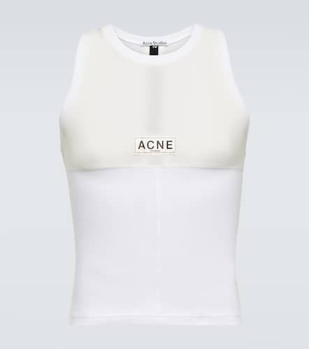 Tank top in jersey con logo - Acne Studios - Modalova