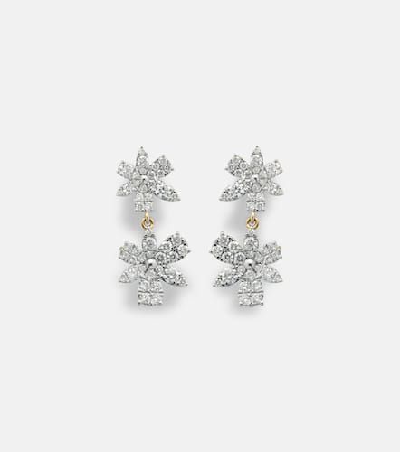 Pendientes Grand Magnolia de oro de 14 ct con diamantes - Stone and Strand - Modalova