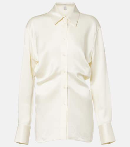 Toteme Gathered satin shirt - Toteme - Modalova