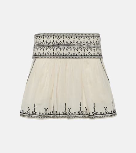 Minifalda Picadilia de algodón fruncida - Marant Etoile - Modalova
