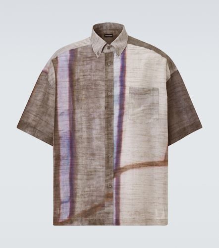 Camisa bowling de algodón y seda estampada - Giorgio Armani - Modalova
