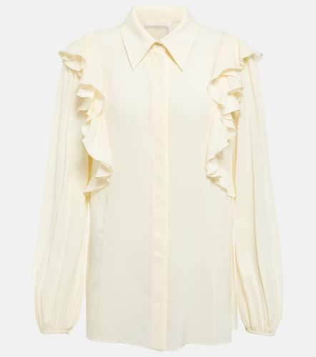 Chloé Ruffle-trimmed silk blouse - Chloe - Modalova