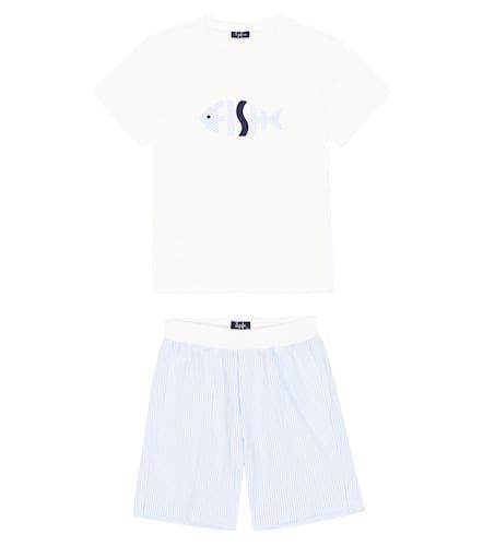 Cotton T-shirt and shorts set - Il Gufo - Modalova