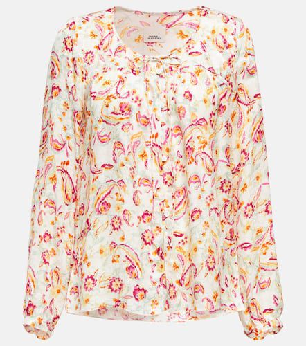 Prian printed silk-blend blouse - Isabel Marant - Modalova
