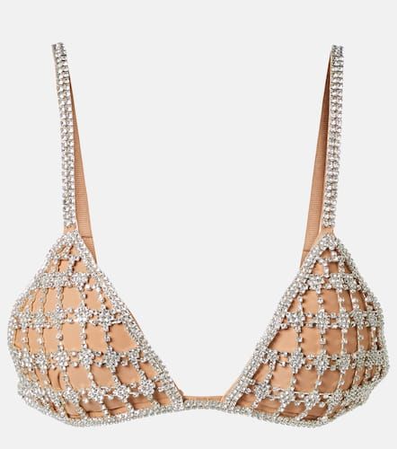 Bralette aus Mesh mit Kristallen - Self-Portrait - Modalova