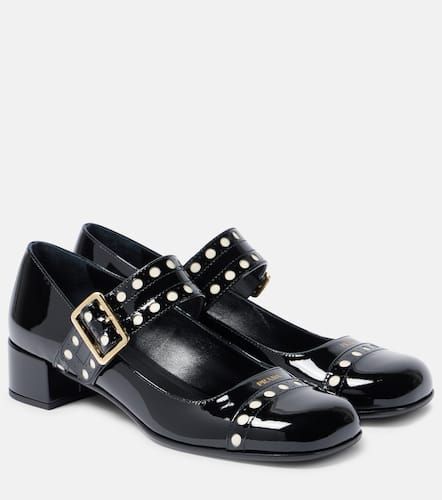 Patent leather Mary Jane pumps - Prada - Modalova