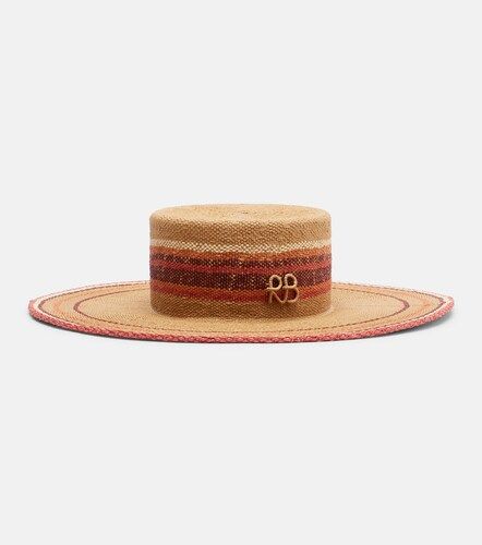 Logo striped straw hat - Ruslan Baginskiy - Modalova