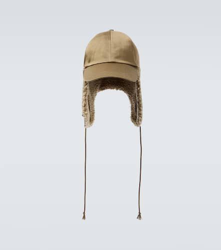 Cappello in cotone con shearling sintetico - Burberry - Modalova