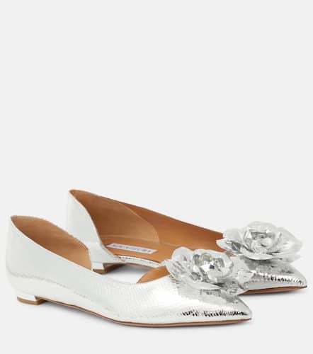 Paris Rose mirrored leather ballet flats - Aquazzura - Modalova