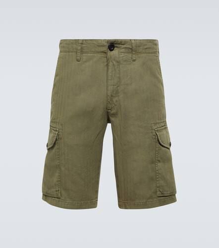 Cargo-Shorts aus Baumwolle und Leinen - Incotex - Modalova