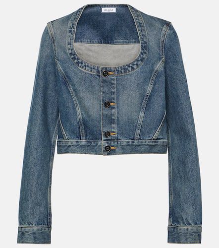 Alaïa Giacca di jeans cropped - Alaia - Modalova