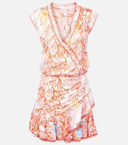 Estelle printed satin minidress - Poupette St Barth - Modalova