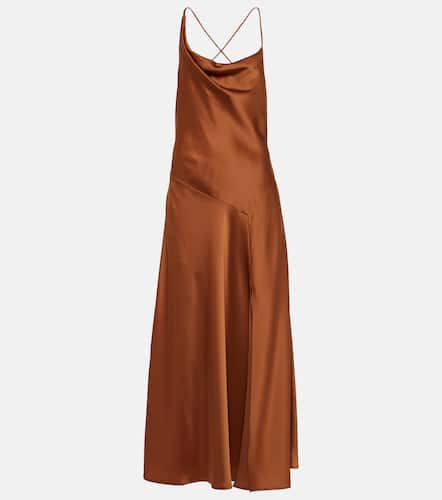 Vestido largo asimétrico de satén - Polo Ralph Lauren - Modalova