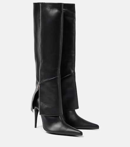 Leather knee-high boots - Magda Butrym - Modalova