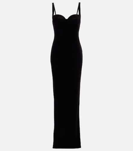 Velvet jersey bustier gown - Balenciaga - Modalova