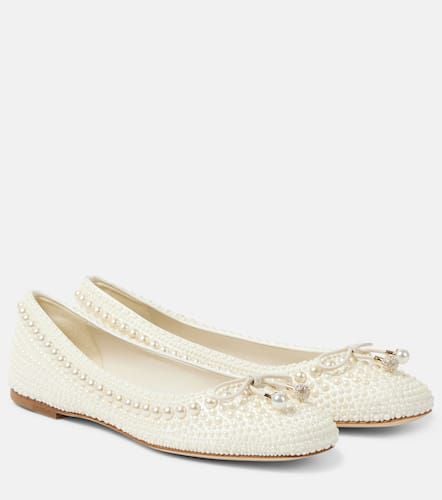 Elme embellished satin ballet flats - Jimmy Choo - Modalova