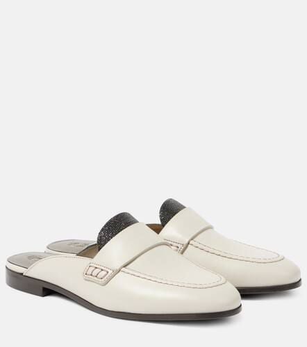 Monili leather mules - Brunello Cucinelli - Modalova