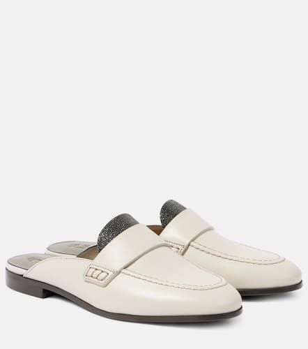 Brunello Cucinelli Mules in pelle - Brunello Cucinelli - Modalova