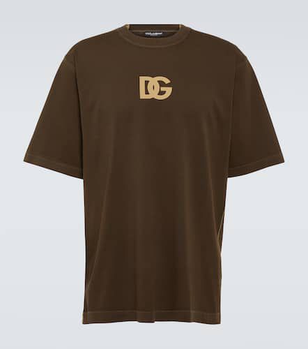 Camiseta de algodón con logo - Dolce&Gabbana - Modalova