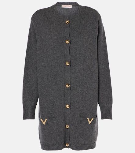 Oversize-Cardigan VGold aus Schurwolle - Valentino - Modalova