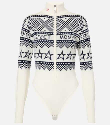 Wool intarsia bodysuit - Perfect Moment - Modalova