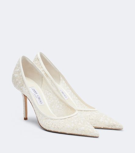 Love embroidered tulle pumps - Jimmy Choo - Modalova