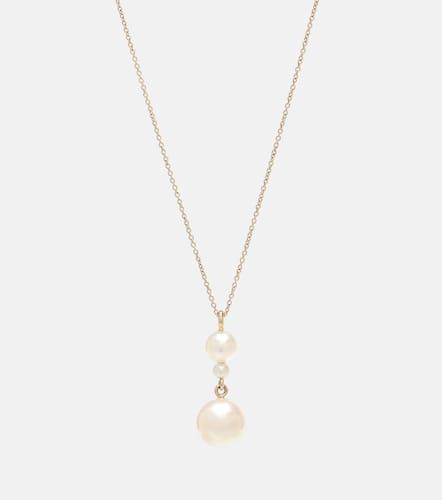 Collar Perla Simple de oro amarillo de 14 ct y perlas - Sophie Bille Brahe - Modalova